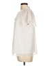 Elle 100% Polyester Ivory Short Sleeve Blouse Size L - photo 5