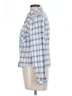 BDG 100% Cotton Plaid Blue Long Sleeve Button-Down Shirt Size L - photo 5