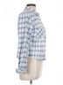 BDG 100% Cotton Plaid Blue Long Sleeve Button-Down Shirt Size L - photo 4