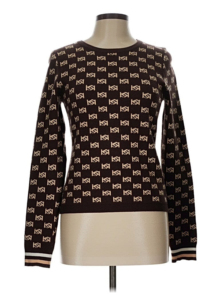 Pre-owned Bebe Pullover Sweater In Brown
