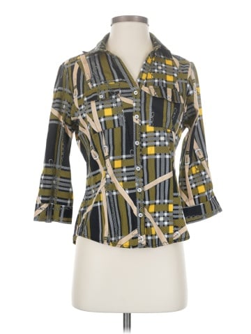 7th Avenue Design Studio New York & Company 3/4 Sleeve Button-Down Shirt (view 1)