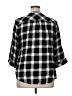 Torrid Plaid Black 3/4 Sleeve Button-Down Shirt Size 1X Plus (1) - photo 2