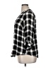 Torrid Plaid Black 3/4 Sleeve Button-Down Shirt Size 1X Plus (1) - photo 5