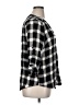 Torrid Plaid Black 3/4 Sleeve Button-Down Shirt Size 1X Plus (1) - photo 4