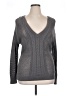 Lane Bryant 100% Cotton Gray Pullover Sweater Size 14 - 16 Plus - photo 1