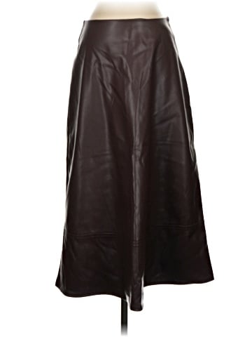 Ultra Pink Faux Leather Skirt (view 1)