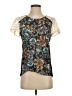 Hinge Black Short Sleeve Blouse Size S - photo 1