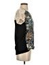 Hinge Black Short Sleeve Blouse Size S - photo 4
