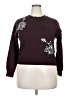 Unbranded Floral Burgundy Pullover Sweater Size 2X (estimated) - photo 1