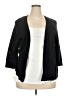 JM Collection 100% Cotton Black Cardigan Size XXL - photo 1