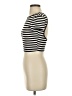 Shein Stripes Ivory Short Sleeve Turtleneck Size 2 - photo 5