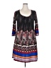Ice Silk Paisley Brown Casual Dress Size 2X - photo 1