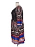 Ice Silk Paisley Brown Casual Dress Size 2X - photo 5