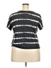 Torrid Stripes Gray Short Sleeve T-Shirt Size 2X Plus (2) - photo 2