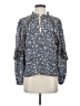 Intermix Blue Long Sleeve Blouse Size S - photo 1