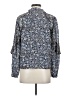 Intermix Blue Long Sleeve Blouse Size S - photo 2