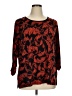 Susan Graver Red 3/4 Sleeve Blouse Size 1X - photo 1