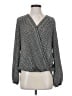 Max Studio 100% Polyester Gray Long Sleeve Blouse Size S - photo 1