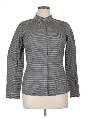 Lafayette 148 New York Long Sleeve Button-Down Shirt (view 1)