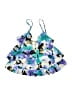 Trimshaper Print Blue Swimsuit Top Size 10 - photo 1