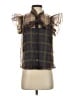 Current Air 100% Polyester Brown Sleeveless Blouse Size XS - photo 1