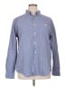 Chaps 100% Cotton Chevron-herringbone Blue Long Sleeve Button-Down Shirt Size XL - photo 1
