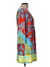 White Mark Print Blue Casual Dress Size L - photo 4