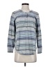 J.Jill Stripes Gray 3/4 Sleeve Button-Down Shirt Size XS - photo 1