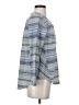 J.Jill Stripes Gray 3/4 Sleeve Button-Down Shirt Size XS - photo 4