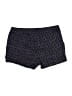 West Loop 100% Rayon Chevron-herringbone Silver Shorts Size L - photo 2