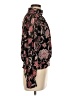 Ann Taylor 100% Polyester Floral Black Long Sleeve Blouse Size M - photo 4
