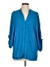Express Blue 3/4 Sleeve Blouse Size L - photo 1