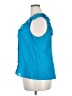 Elle 100% Polyester Blue Sleeveless Blouse Size XL - photo 5