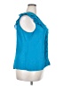 Elle 100% Polyester Blue Sleeveless Blouse Size XL - photo 4