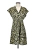 Zara Basic Print Yellow Casual Dress Size S - photo 1