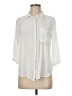 Vixbe 100% Rayon Ivory 3/4 Sleeve Button-Down Shirt Size M - photo 1
