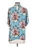 Jodifl Floral Teal Short Sleeve Blouse Size S - photo 2