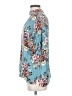 Jodifl Floral Teal Short Sleeve Blouse Size S - photo 5