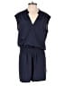 J.Crew Factory Store 100% Polyester Solid Blue Romper Size 2 - photo 1
