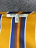 Speed Control 100% Polyester Stripes Orange Short Sleeve Blouse Size L - photo 7