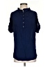 Splendid Blue Short Sleeve Blouse Size S - photo 1