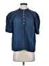 BA&SH Blue Short Sleeve Blouse Size XS (0) - photo 1