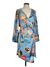 Vero Moda 100% Polyester Print Blue Cocktail Dress Size S - photo 1