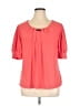 Notations Pink Short Sleeve Blouse Size 1X - photo 1