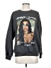 Shein 100% Polyester Graphic Black Sweatshirt Size 2 - photo 1