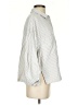 Max Studio Stripes Silver 3/4 Sleeve Blouse Size S - photo 4