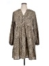 Assorted Brands 100% Polyester Animal Print Tan Casual Dress Size XL - photo 1