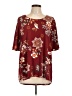 C established 1946 Burgundy Short Sleeve Blouse Size L - photo 1