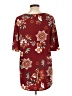 C established 1946 Burgundy Short Sleeve Blouse Size L - photo 2