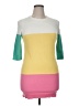 Brooks Brothers 100% Cotton Color Block Yellow Pullover Sweater Size XL - photo 1